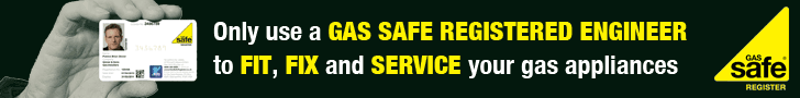 only use a gas safe registered installer banner
